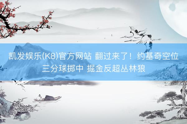 凯发娱乐(K8)官方网站 翻过来了！约基奇空位三分球掷中 掘金反超丛林狼