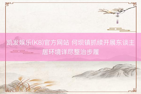 凯发娱乐(K8)官方网站 何坝镇抓续开展东谈主居环境详尽整治步履