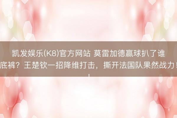 凯发娱乐(K8)官方网站 莫雷加德赢球扒了谁底裤?王楚钦一招降维打击,撕开法国队果然战力!