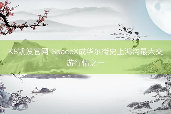 K8凯发官网 SpaceX成华尔街史上鸿沟最大交游行情之一